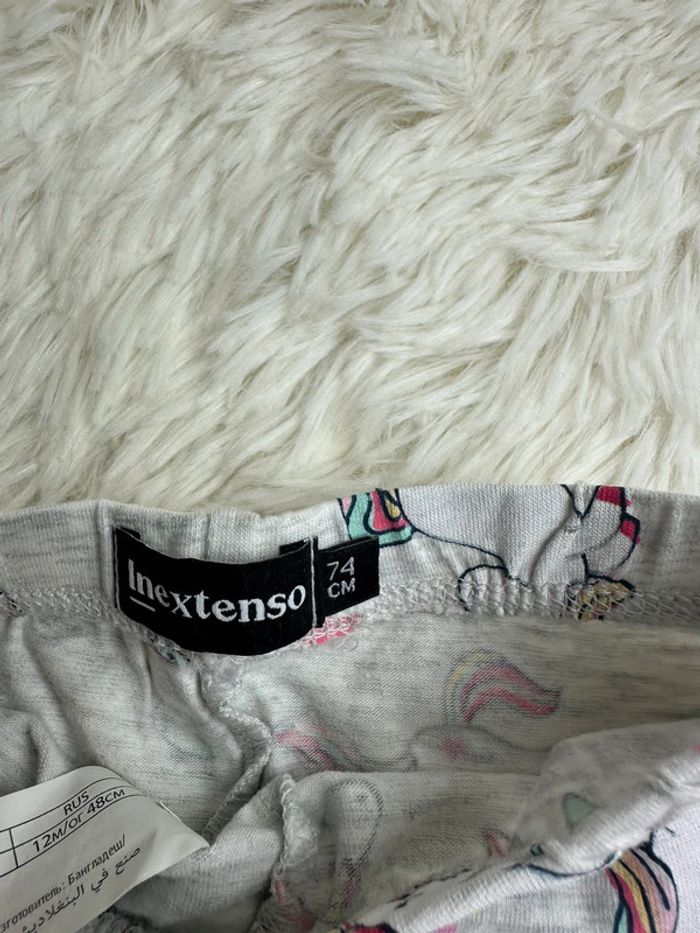 Lot de 2 leggings in extenso taille 9 mois - photo numéro 4