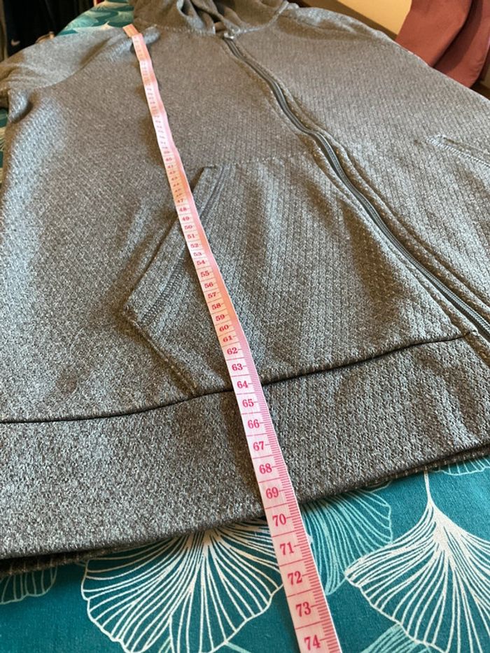 Sweat zippé à capuche C9 by Champion gris foncé taille 16/18 ans S adulte 208 - photo numéro 9
