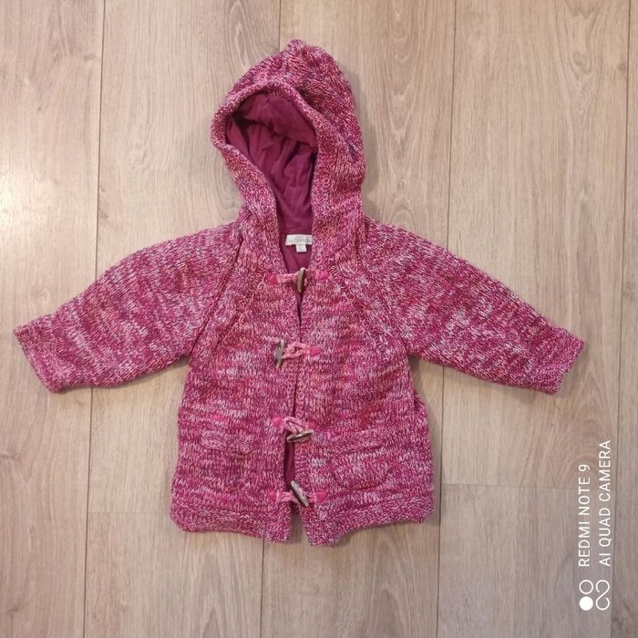 Gilet rose chiné 9mois