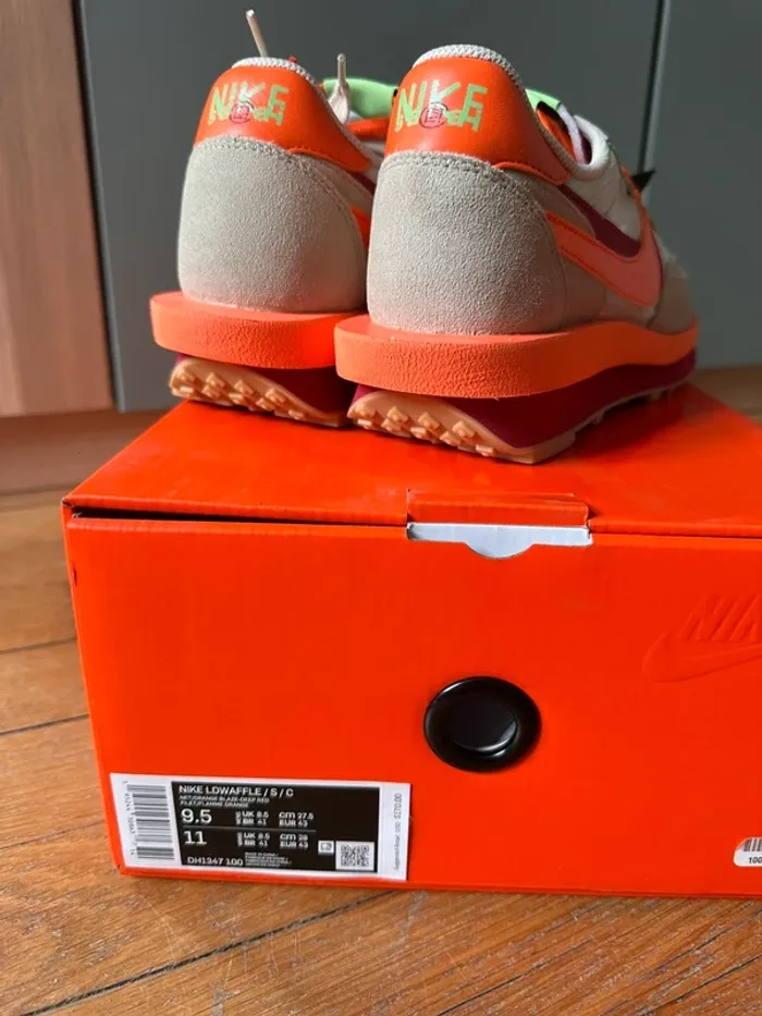 Nike x Sacai LD Waffle Orange - photo numéro 8