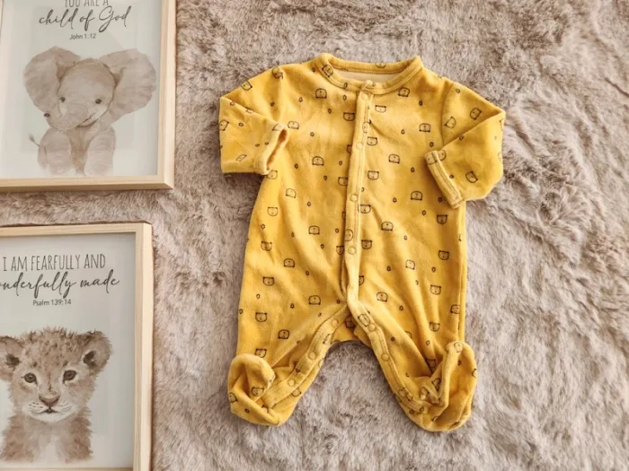 Pyjama ourson moutarde