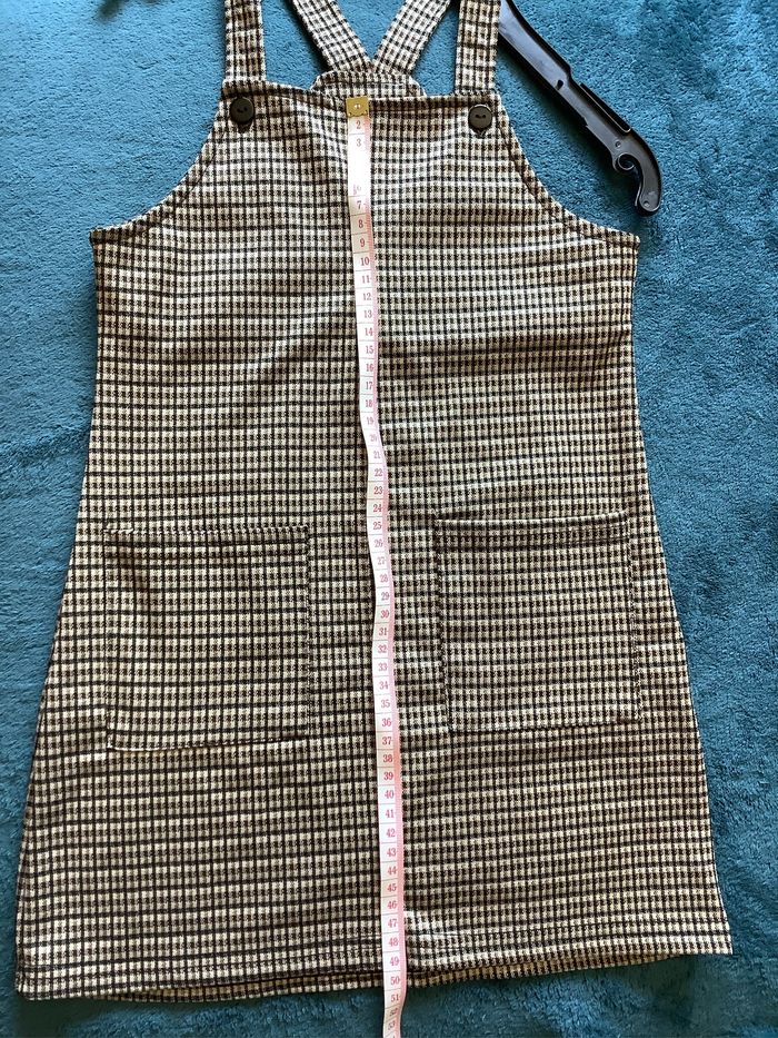 Salopette jupe à carreaux taille 6 ans - photo numéro 4