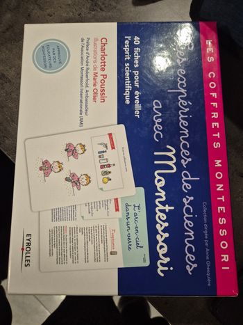 Jeu éducatif Les expériences de sciences avec Montessori