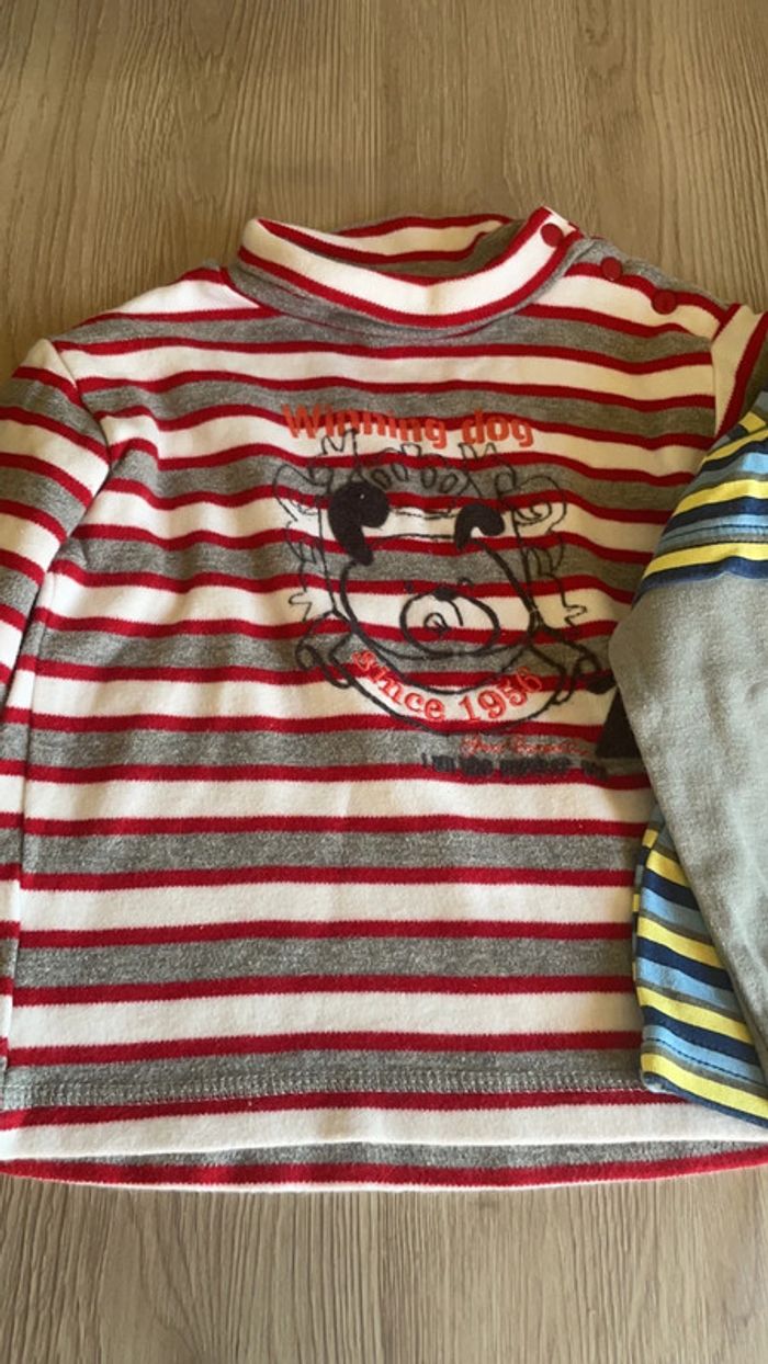 Lot de 2 hauts Pic ouic en 12/18 mois - photo numéro 2