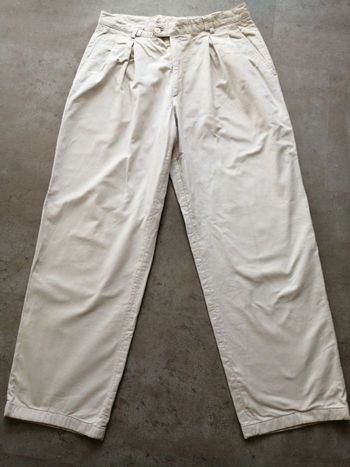 Pantalon en toile beige  Taille 44 Patrice Breal