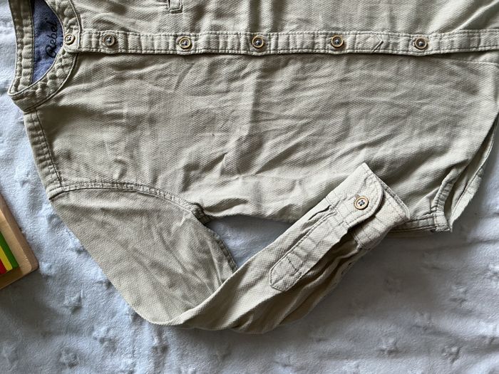 chemise manches longues vert amande poche poitrine 4/5 ans primark - photo numéro 3