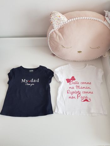 Lot 2 tee-shirt 12m