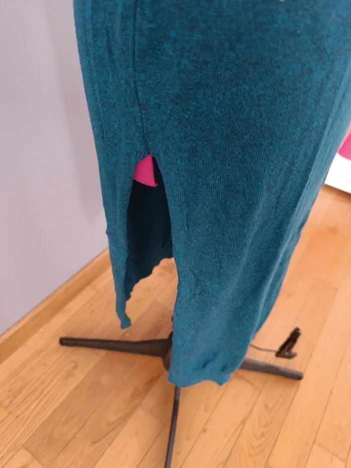 Robe longue vert canard avec ceinture – Taille 36🌿 - photo numéro 2