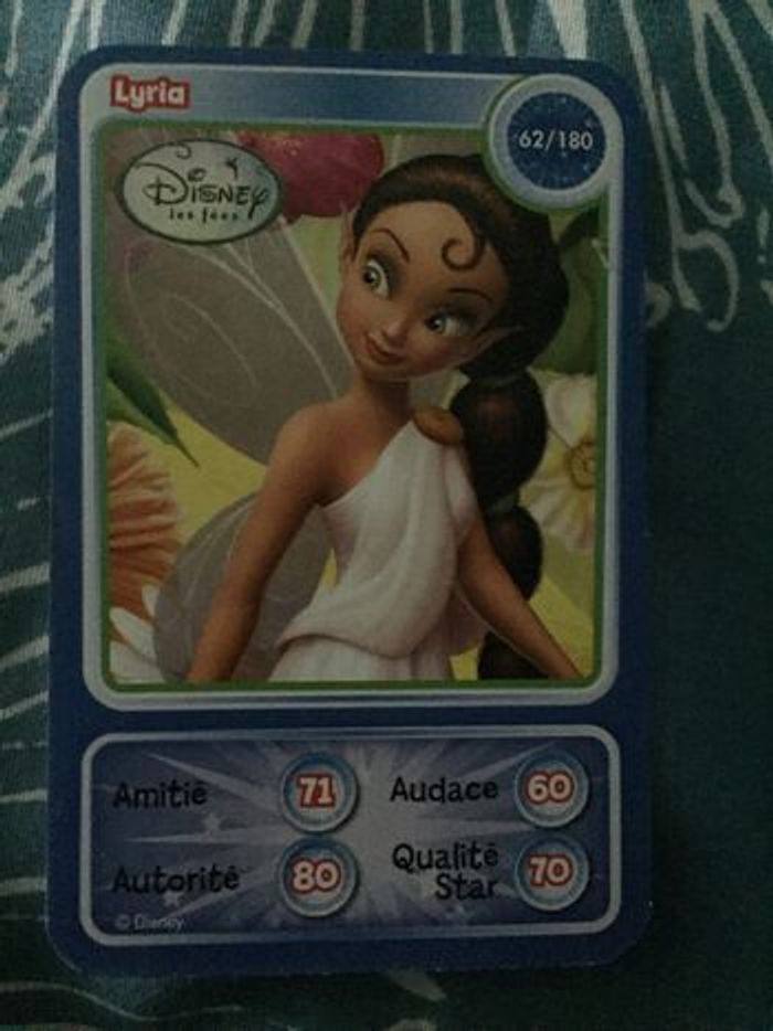 Carte Auchan Disney/Pixar numéro 62/180 Lyria Disney Beebs