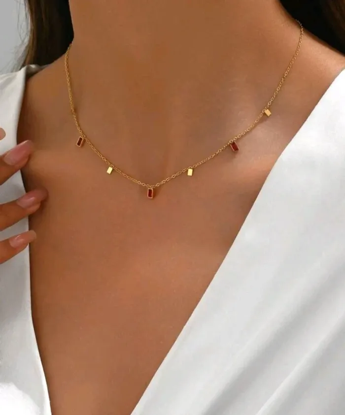 Collier acier Formes géométriques - photo numéro 2
