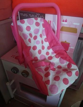 Cosy porte bébé rose pour poupée BE 🧸