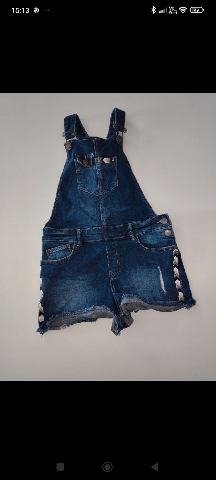 Salopette short fille liberto 14 ans