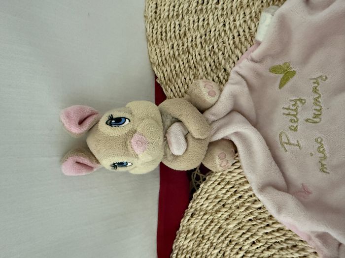 DISNEY BABY DOUDOU LAPIN PRETTY MISS BUNNY PAPILLON ROSE OR DORE - photo numéro 4