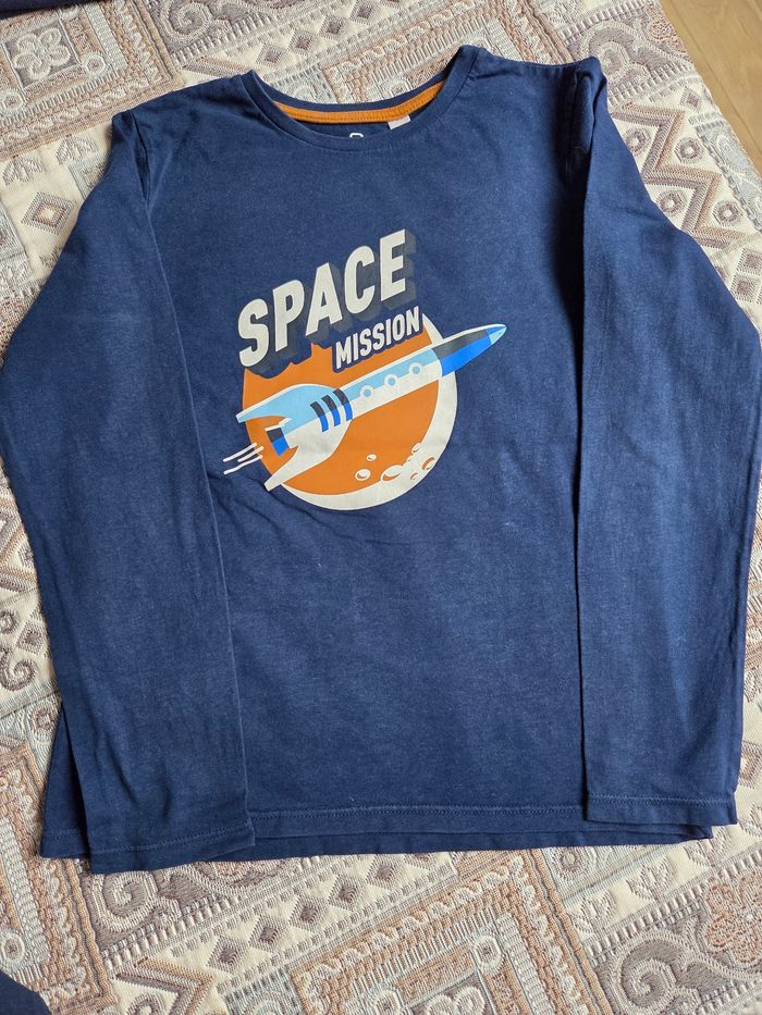 Lot t-shirts manches longues garçon 10 ans - photo numéro 4