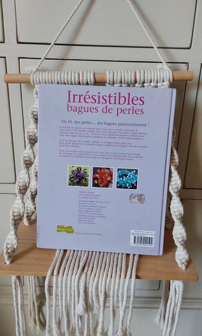 Livre album loisirs créatifs Irrésistibles bagues de perles - photo numéro 2