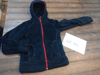 Gilet capuche marine Decathlon 10 ans