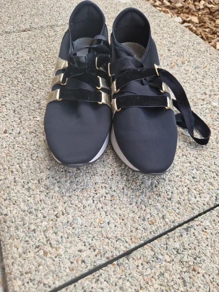 Basket noir bocage femme taille 36 tres bon etat - photo numéro 5