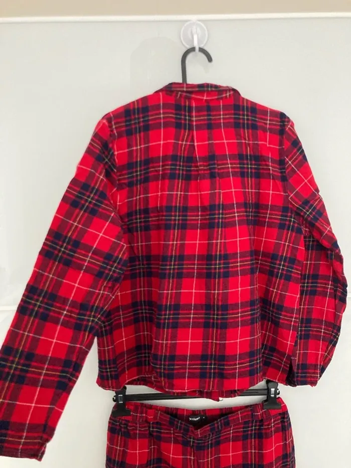 Ensemble pyjama rouge à carreaux noël - photo numéro 5