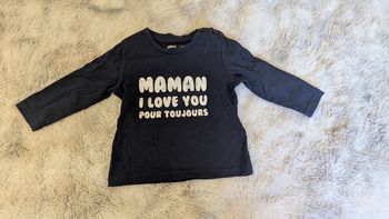 T-Shirt manches longues Gémo taille 6 mois