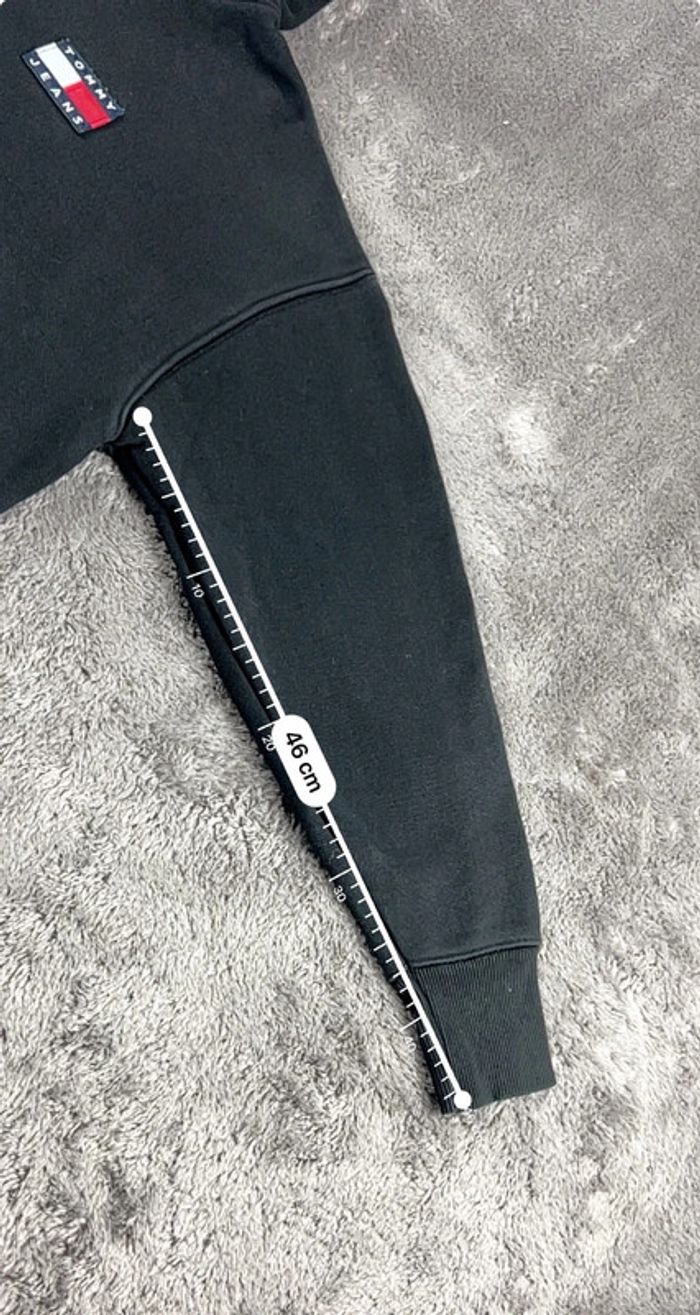 Sweat à Capuche Tommy Hilfiger Jeans 100% coton Noir Taille M - photo numéro 5