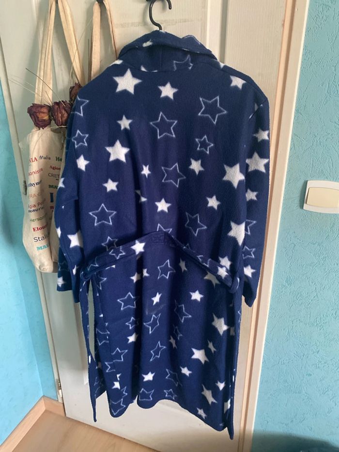 peignoir/robe de chambre, bleu marine avec étoile blanche, Selena, Girl, 13 ans - photo numéro 5