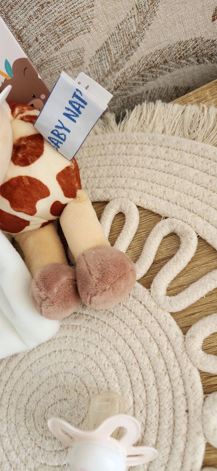 Doudou Lange Bébé Girafe Baby Nat - photo numéro 5