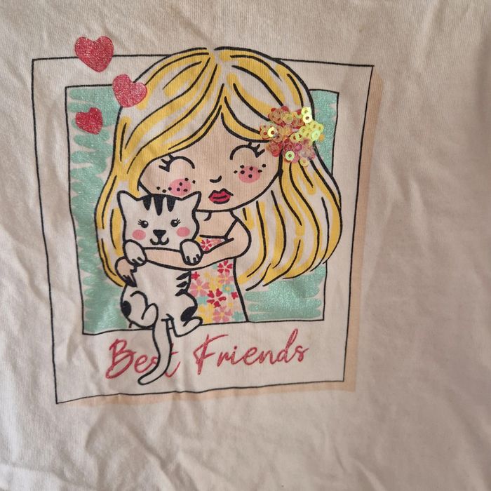 86 cm tee-shirt best friends - photo numéro 2