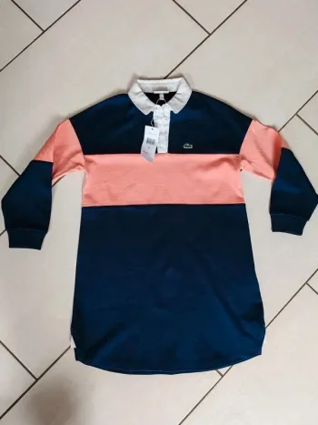 Robe polo lacoste manches longues 8 ans