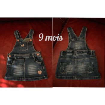Robe salopette en jean