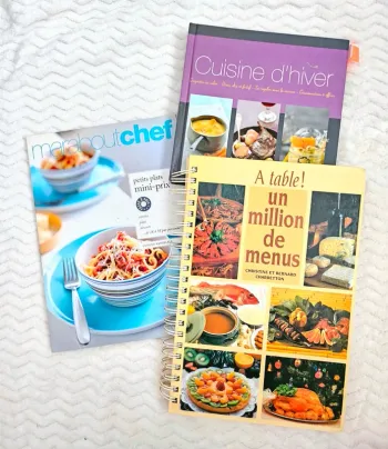 Lot de 3 livres de cuisines excellent état
