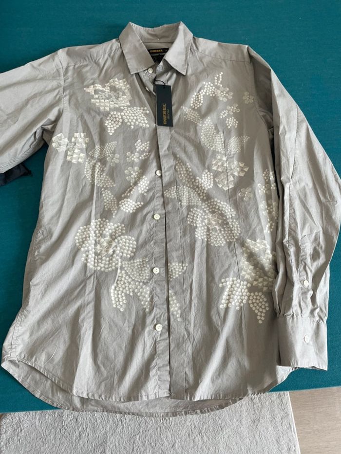 Chemise homme black gold diesel coton collector