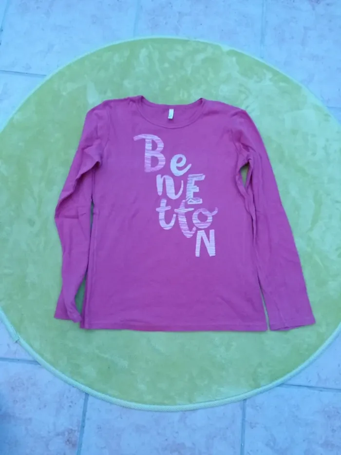 Tee-shirt ML rose taille 10/11 ans UCB