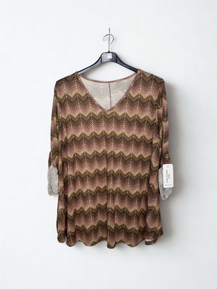 Blouse, fantaisie, grande taille