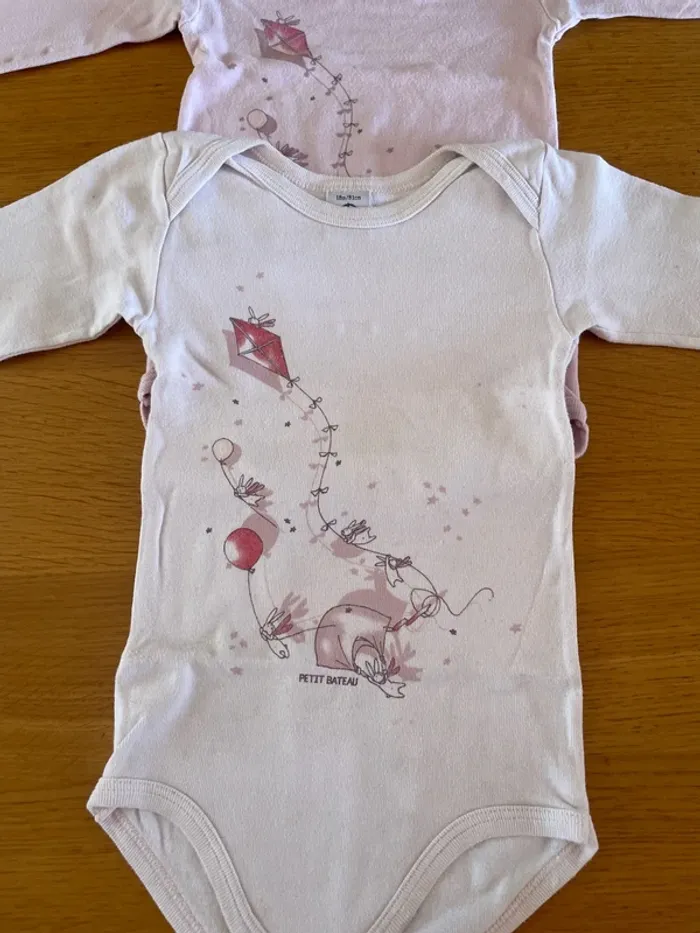 3 body manches longues fille petit bateau - photo numéro 4