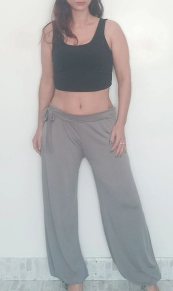 Pantalon fluide été gris taille 46/48