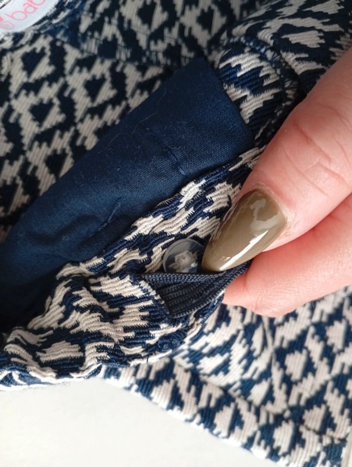 Gémo - short taille 24 mois | bleu et blanc - printemps été - photo numéro 4