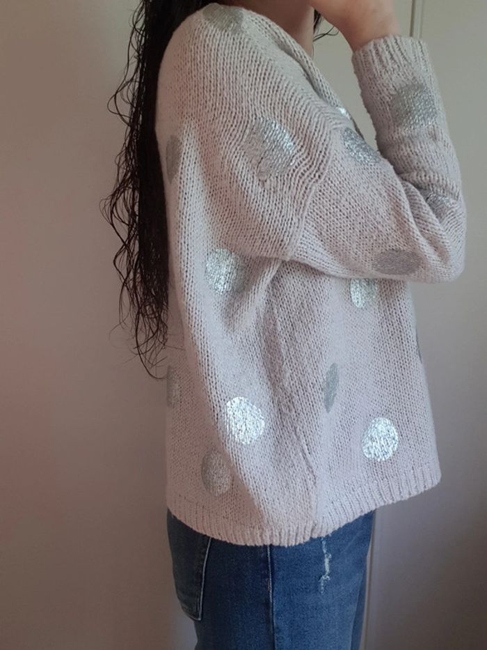 Pull gris pois argenté Laredoute 34/36 - photo numéro 6