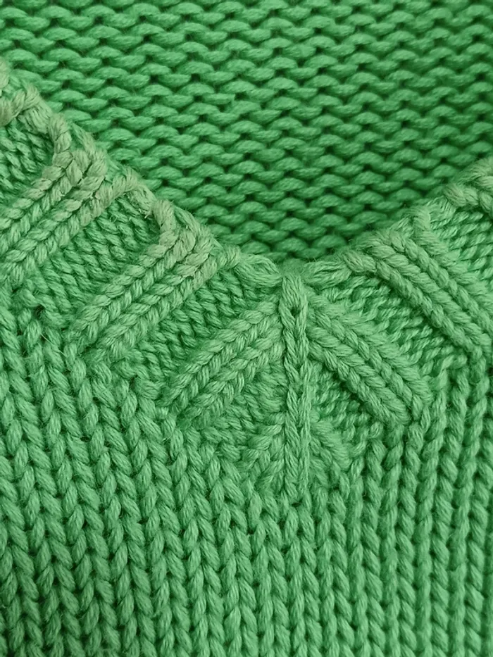 Ralph Lauren " Pull vintage tricot vert" taille L - photo numéro 5