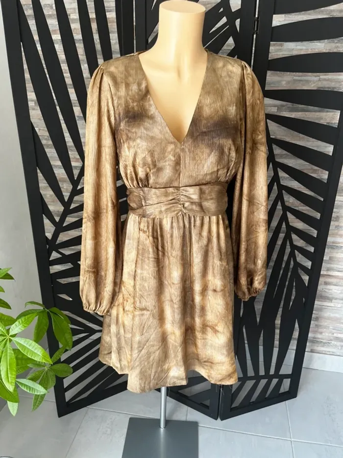 Robe marron gold taille M