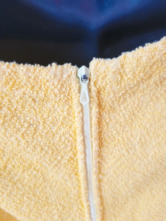 Vintage, Authentique Robe Mini années 60's jaune vif plage - photo numéro 6