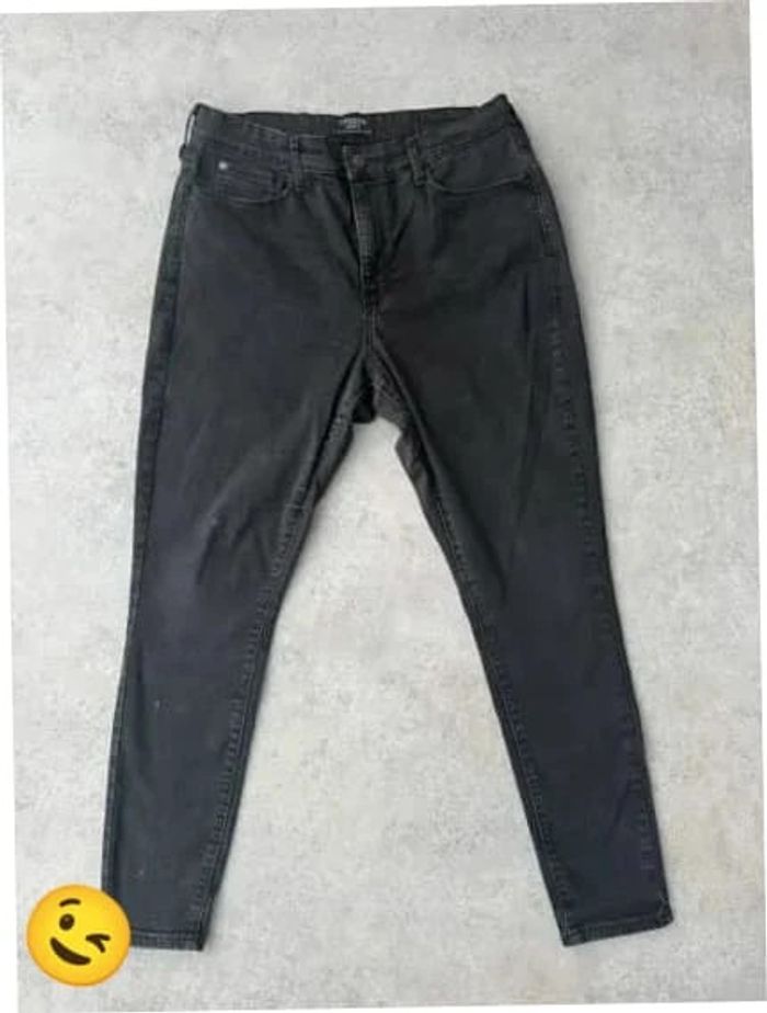 Jeans Levi's Denizen W33 FR42 coupe skinny noir Femme Women pan541b - photo numéro 2