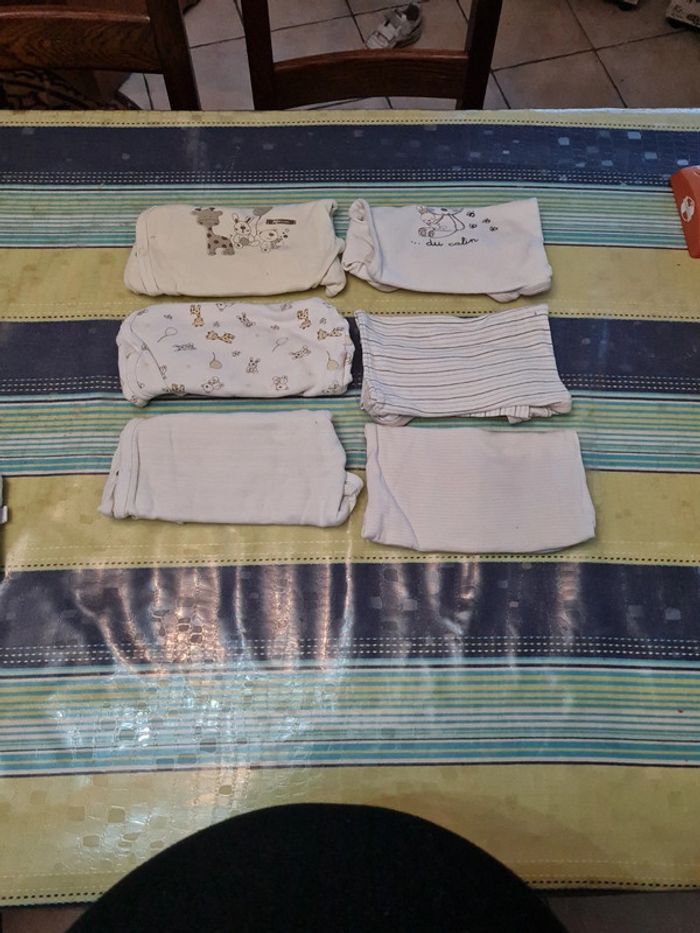 Lot 6 bodies mixtes 9 mois - photo numéro 2