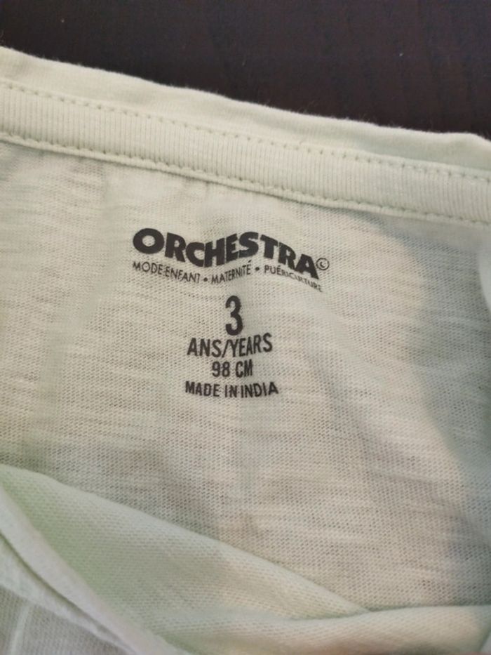 T shirt 3ans orchestra - photo numéro 2