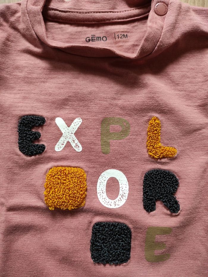 T-shirt manches courtes 12 mois Gémo - photo numéro 3