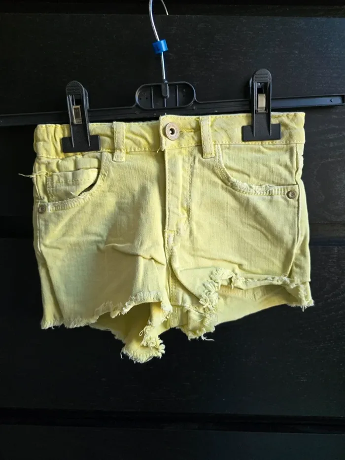 short jaune Zara Girls