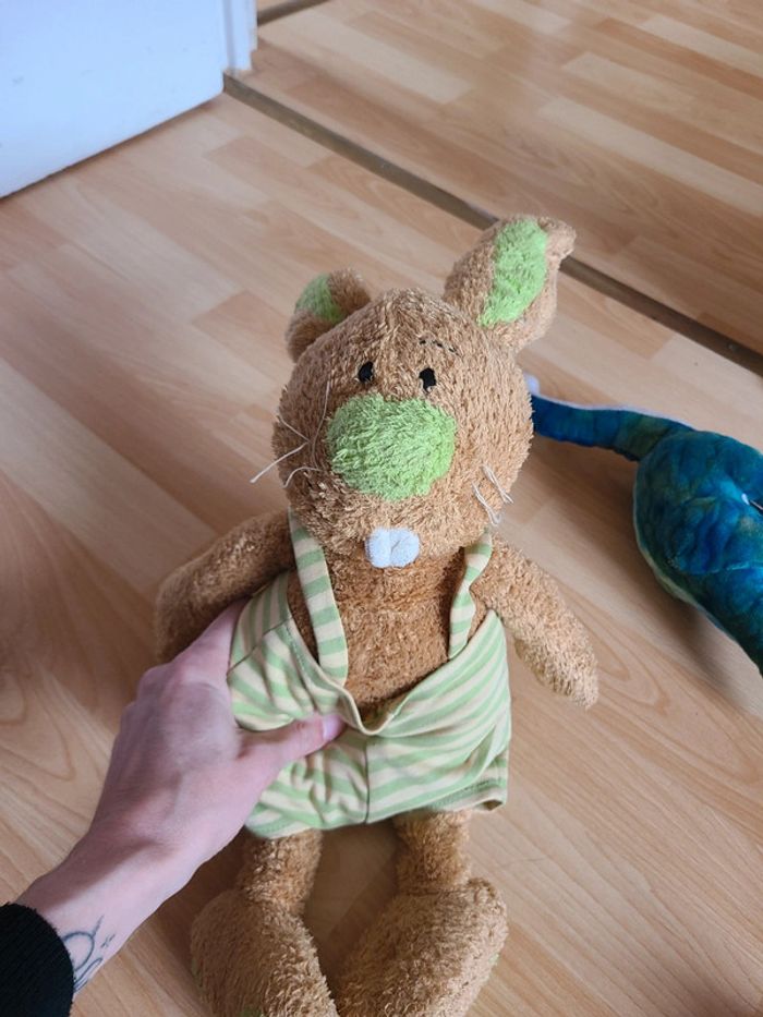 Lot peluche lapin de pâques - photo numéro 4