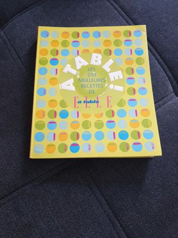 Livre de cuisine Elle à table