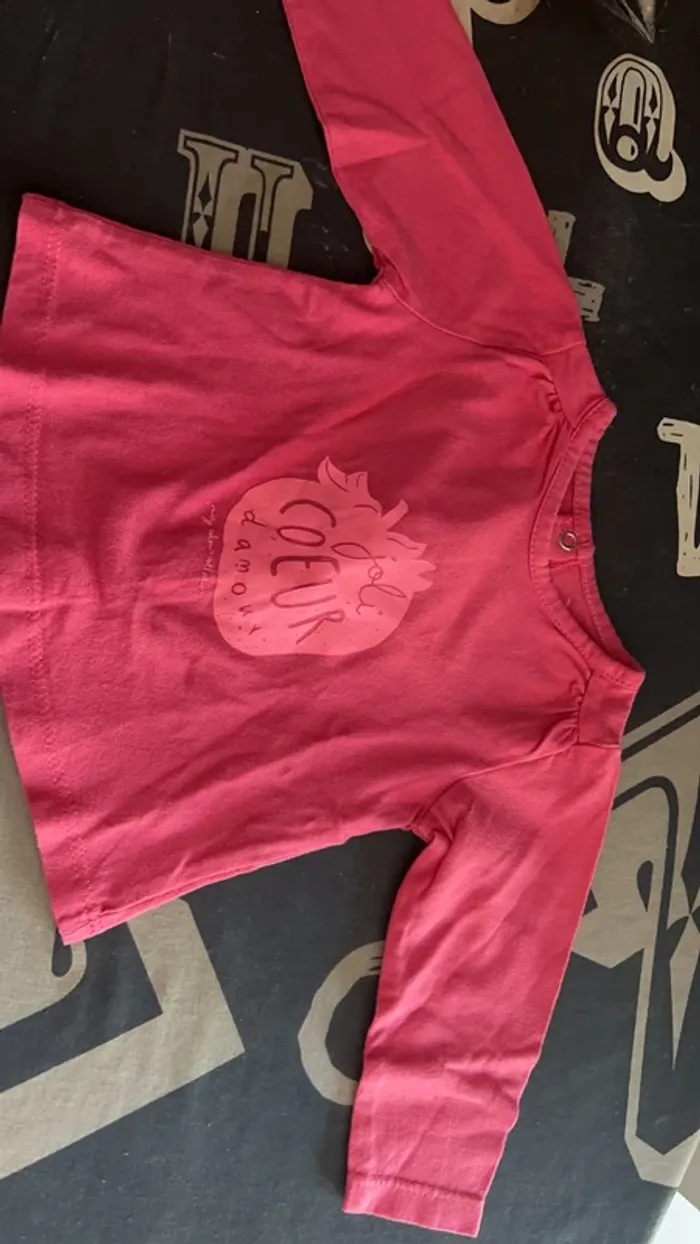T shirt manches longues bebe fille
