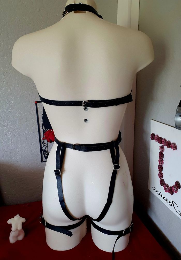 Ceinture de corps intégrale noire festival bondage bd - photo numéro 4