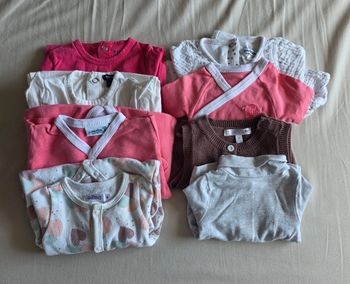 Lot Naissance Fille 0-1 mois - 8 pièces - Vertbaudet Kiabi